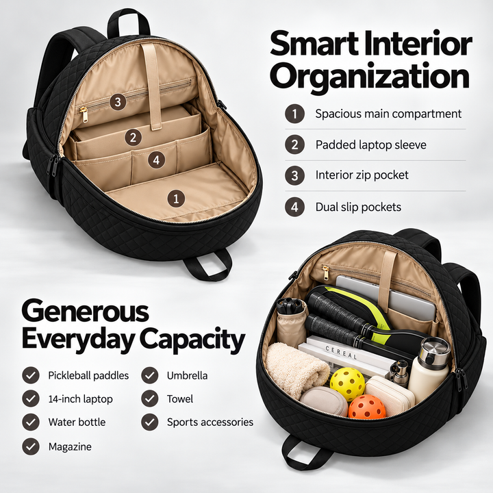 Cortelle Quilted Racket Backpack