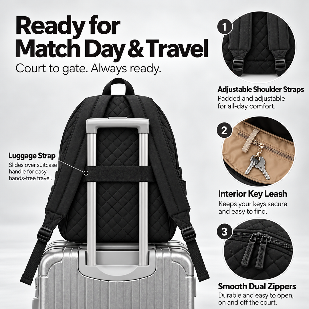 Cortelle Quilted Racket Backpack
