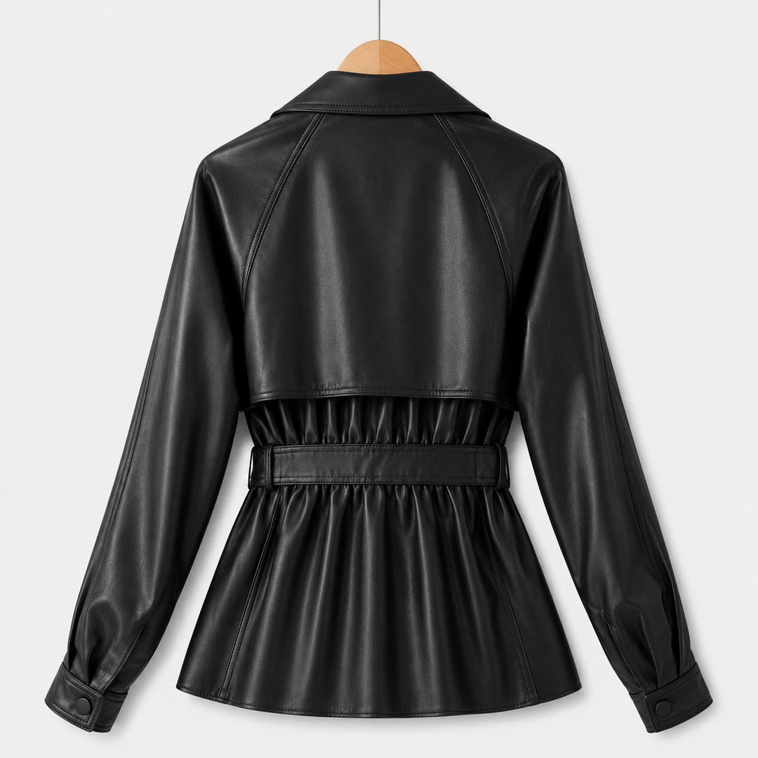 Cresswell Belted Faux Leather Jacket
