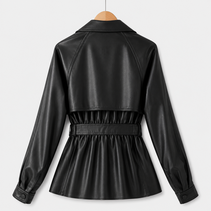 Cresswell Belted Faux Leather Jacket