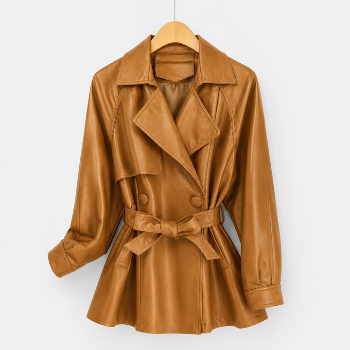 Cresswell Belted Faux Leather Jacket