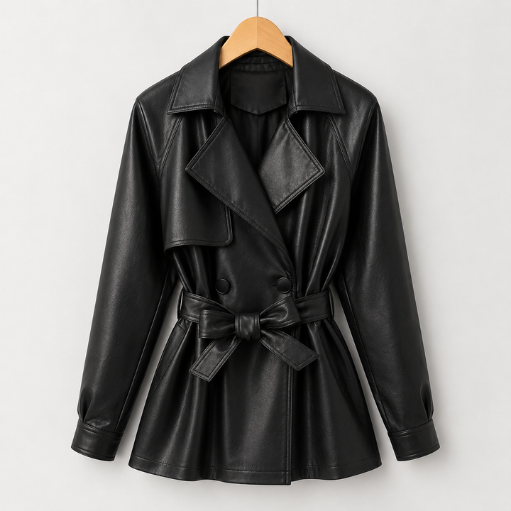 Cresswell Belted Faux Leather Jacket