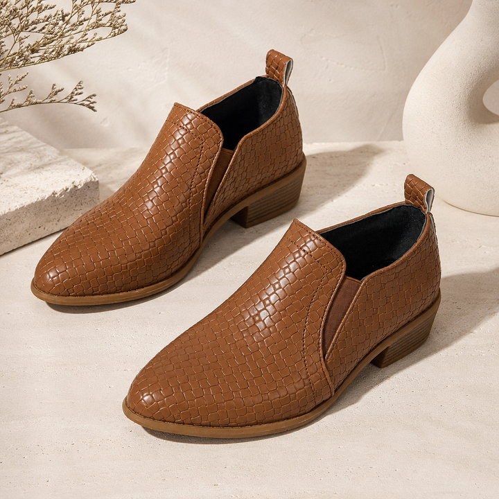 Elara Woven Heel Pump
