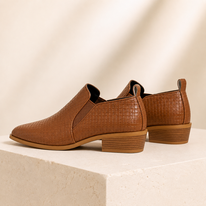Elara Woven Heel Pump