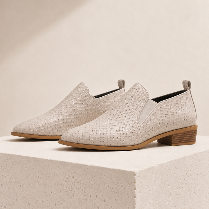 Elara Woven Heel Pump