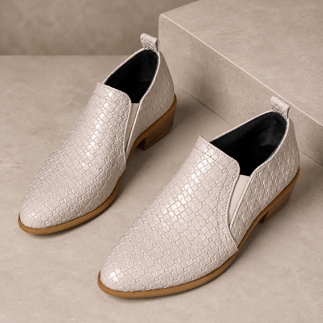 Elara Woven Heel Pump