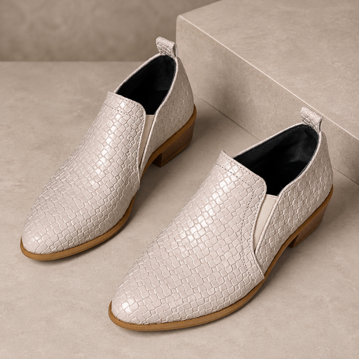 Elara Woven Heel Pump