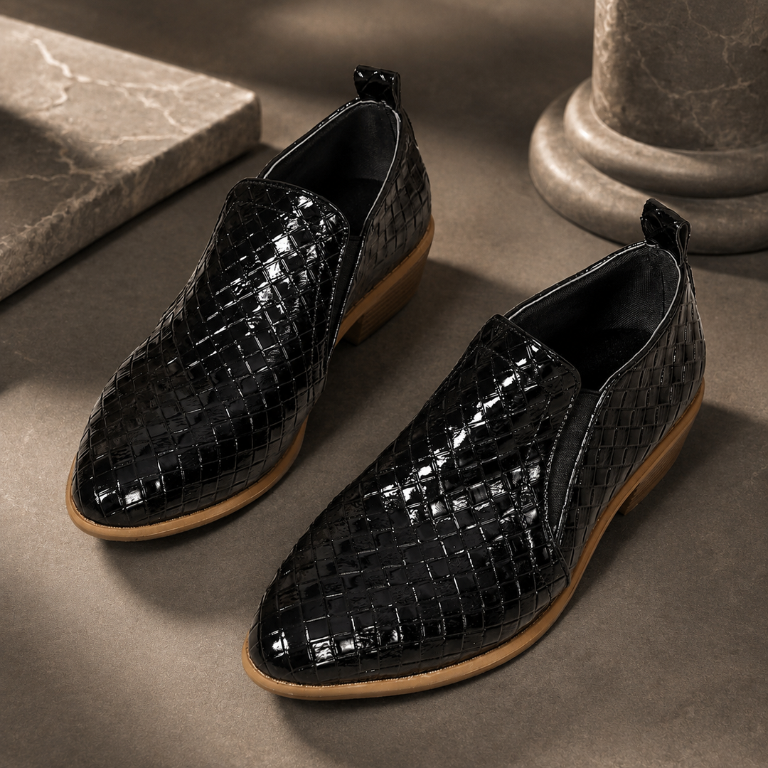Elara Woven Heel Pump