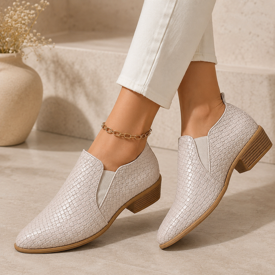 Elara Woven Heel Pump