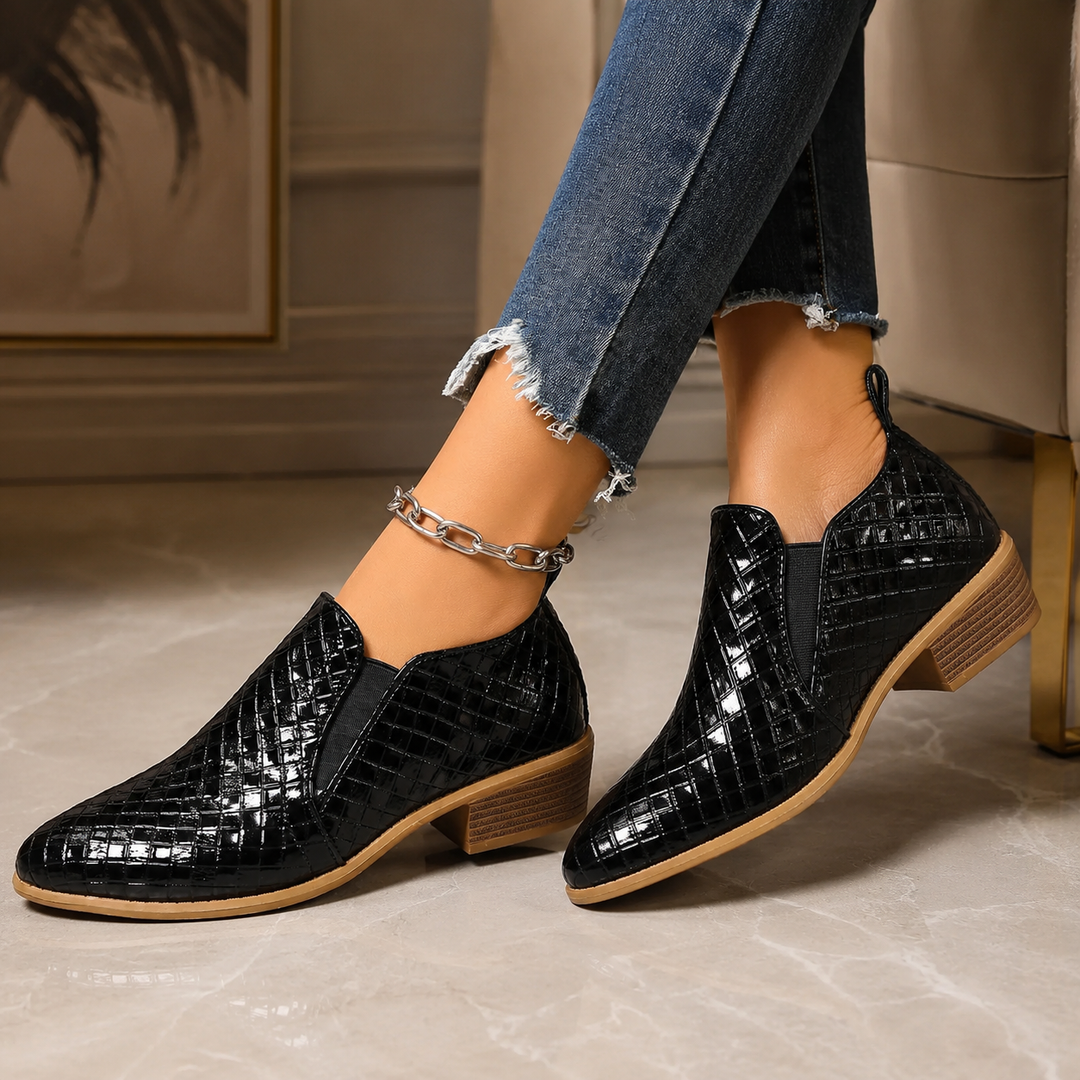 Elara Woven Heel Pump