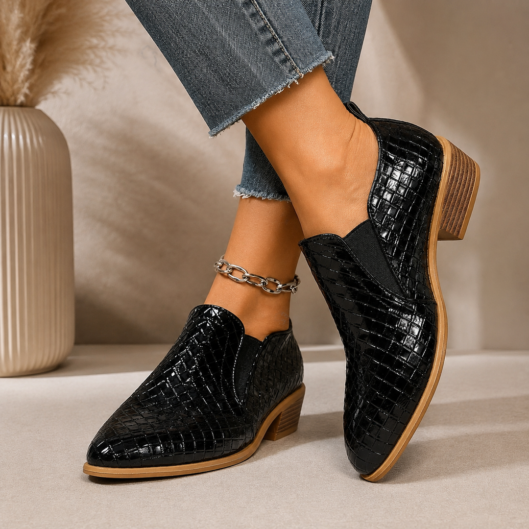 Elara Woven Heel Pump
