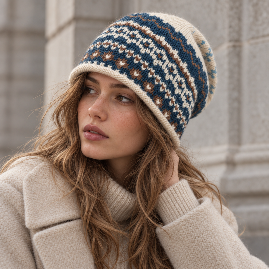 Esmere Fair Isle Wool Beanie