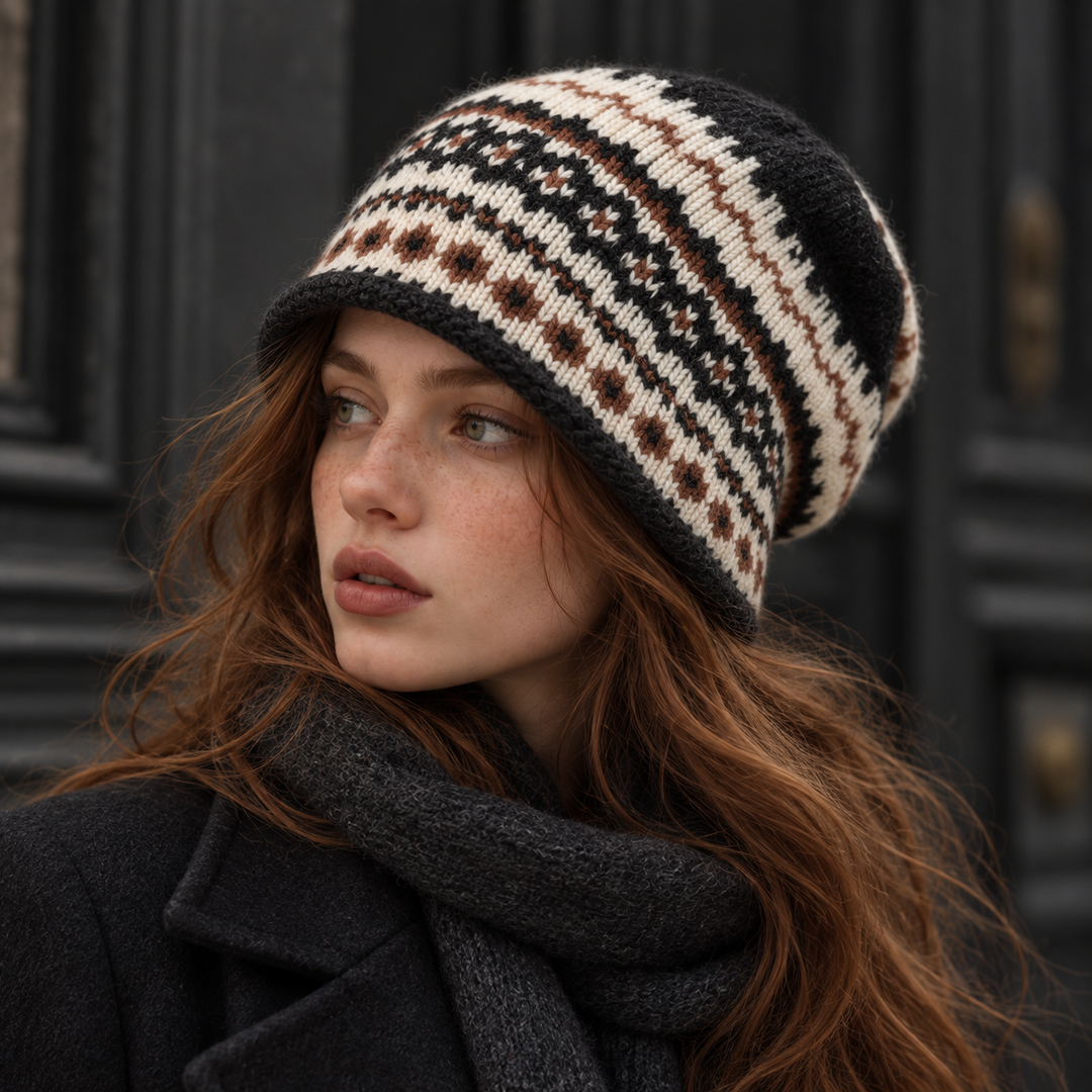 Esmere Fair Isle Wool Beanie
