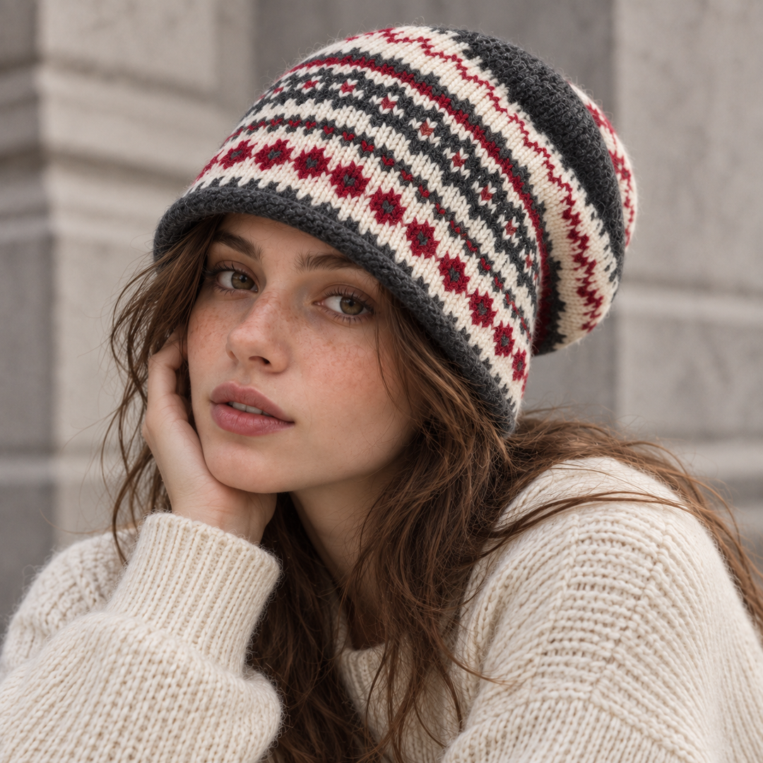 Esmere Fair Isle Wool Beanie