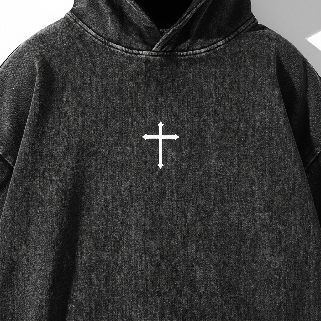 Ravenshade Psalm 91:11 Washed Cotton Hoodie