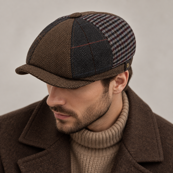 Harrow Patchwork Flat Cap