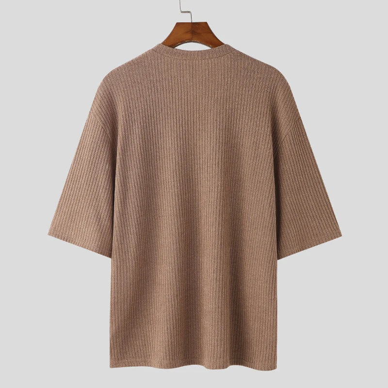 Hawthorne Ribbed V-Neck Tee