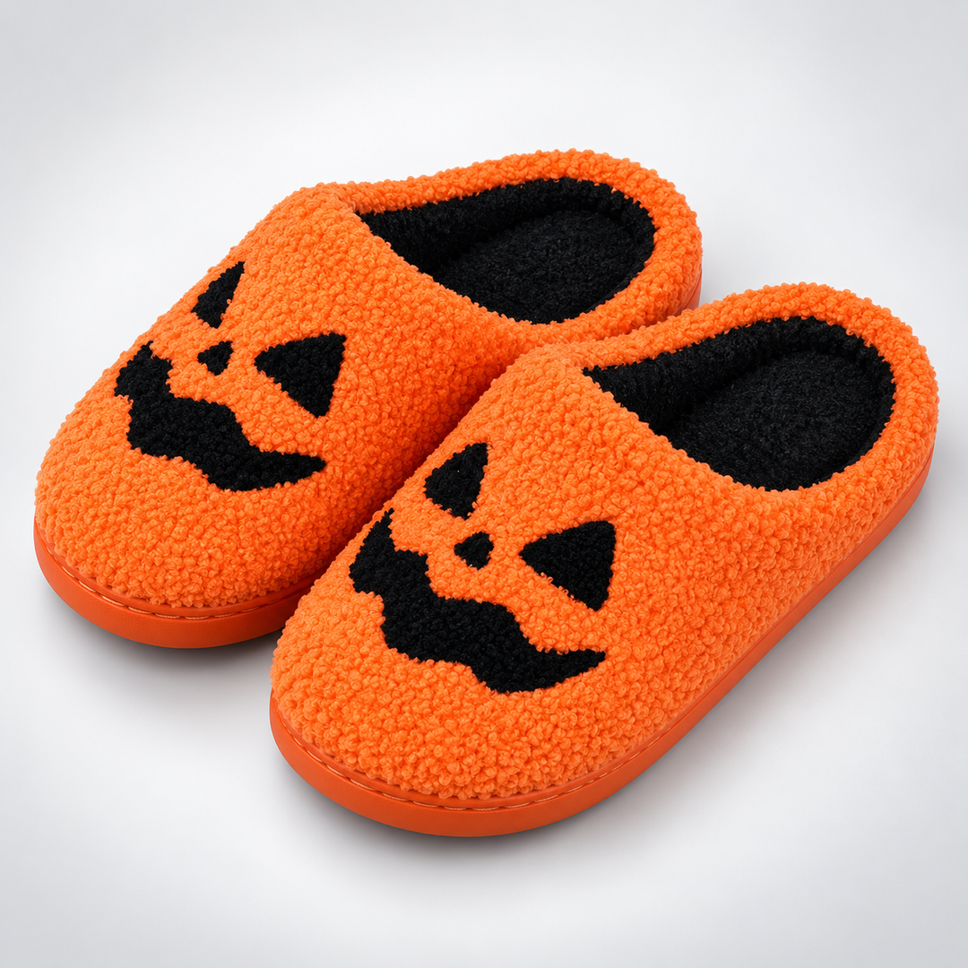 Holloway Pumpkin Plush Slippers