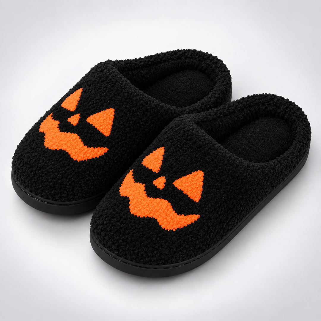 Holloway Pumpkin Plush Slippers