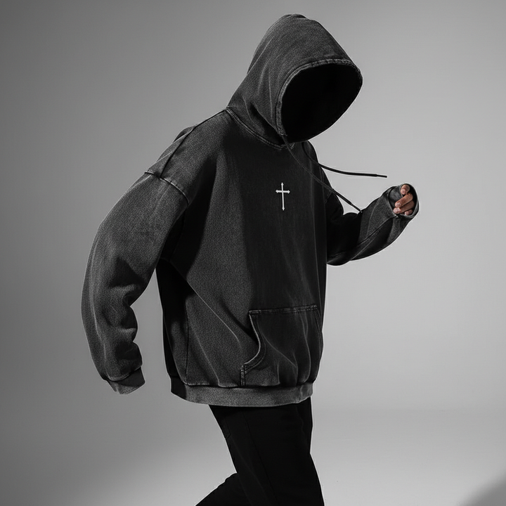 Ravenshade Psalm 91:11 Washed Cotton Hoodie