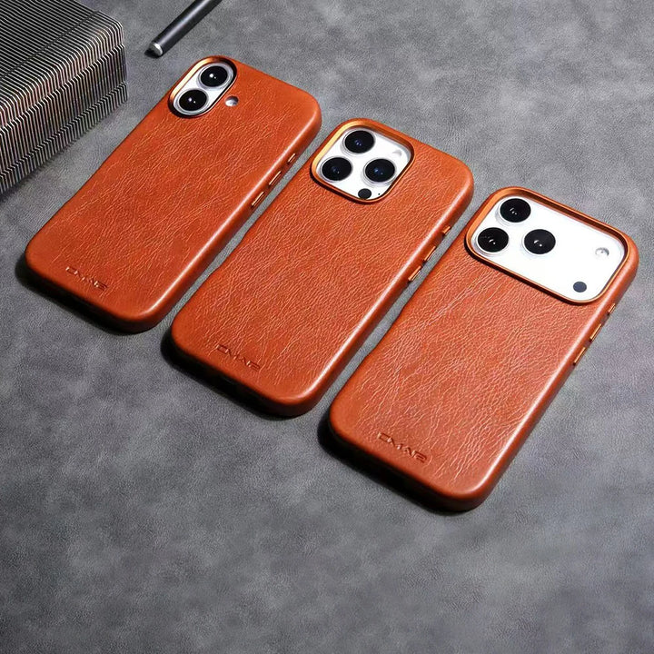 MagSafe Leather Phone Case for iPhone 13-17 | Premium Magnetic Protection Design 0