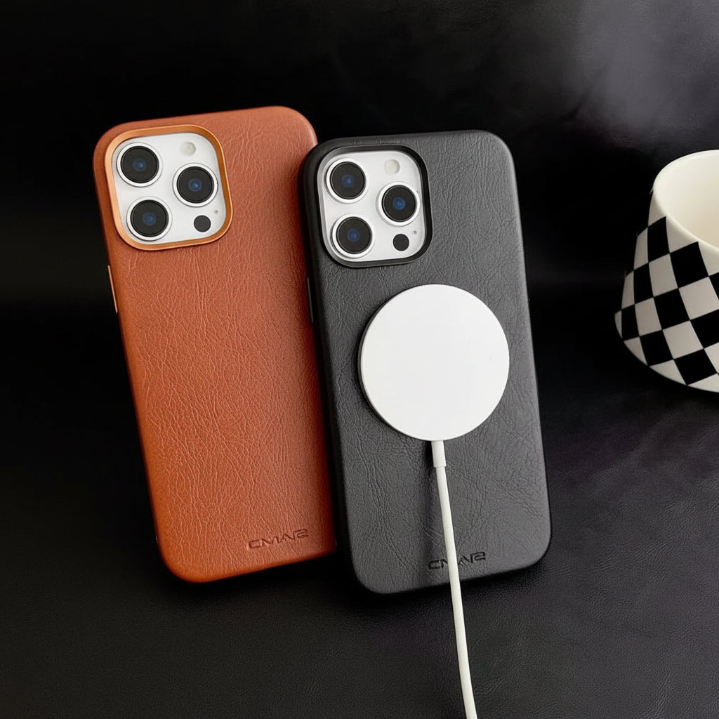 MagSafe Leather Phone Case for iPhone 13-17 | Premium Magnetic Protection Design 1