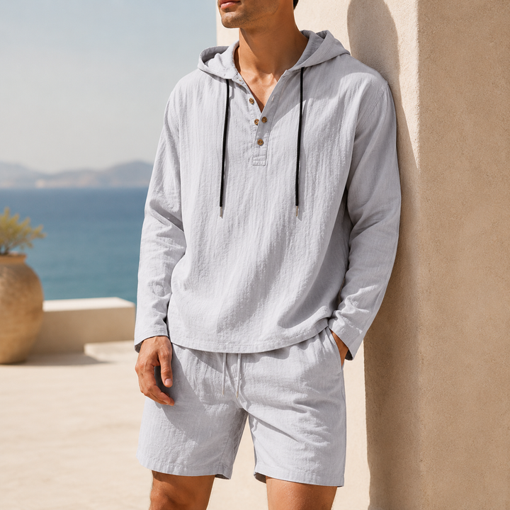 Marlow Linen Lightweight Hooded Set