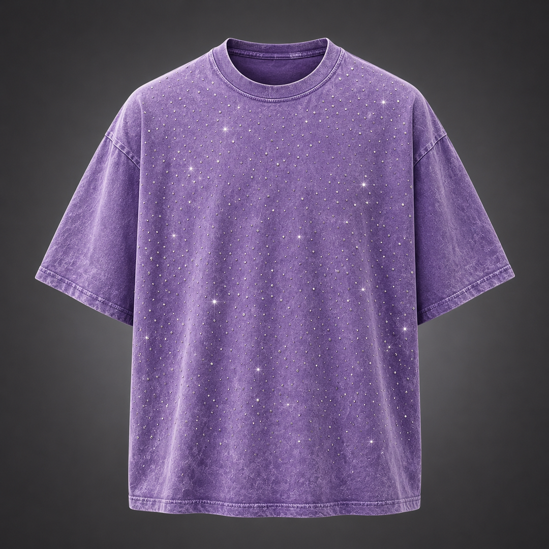 Marlow Rhinestone Cotton T-Shirt