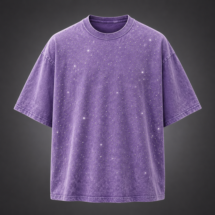 Marlow Rhinestone Cotton T-Shirt