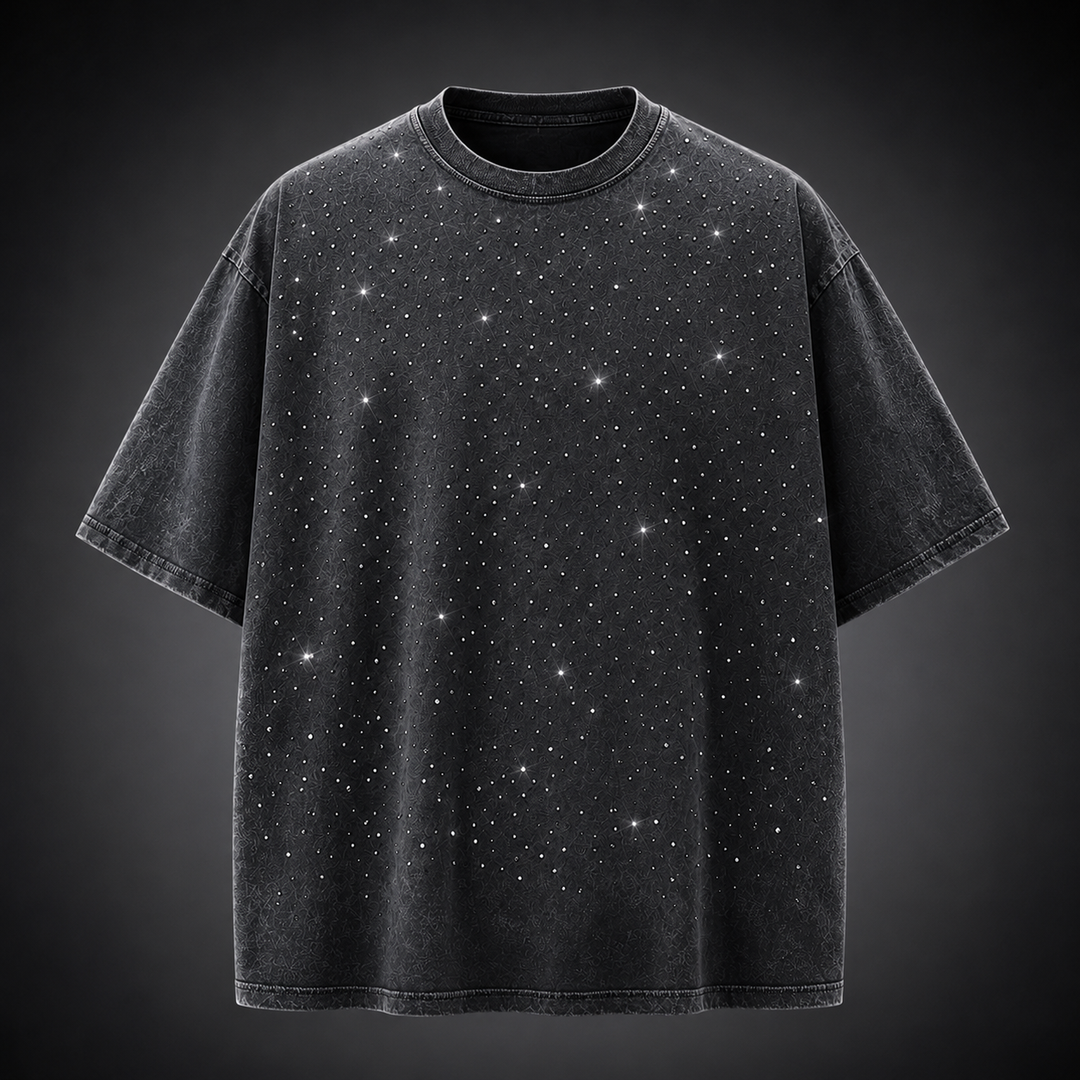 Marlow Rhinestone Cotton T-Shirt