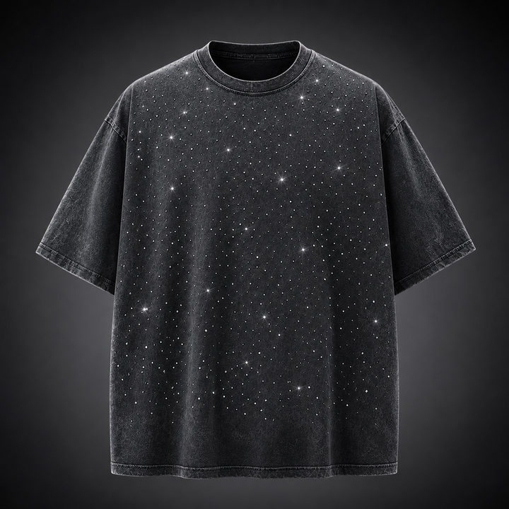 Marlow Rhinestone Cotton T-Shirt