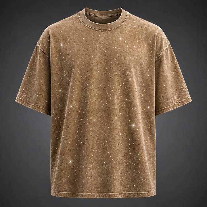 Marlow Rhinestone Cotton T-Shirt