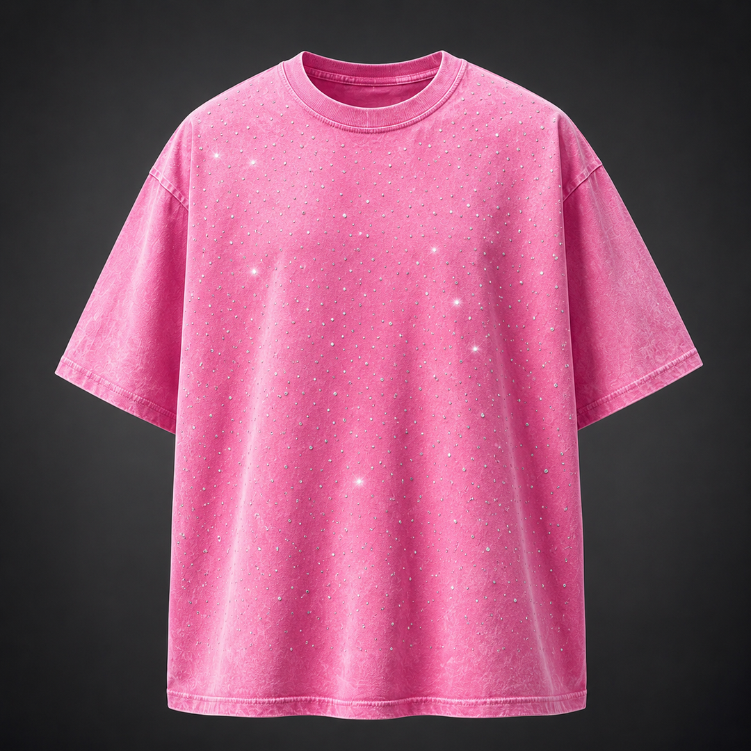 Marlow Rhinestone Cotton T-Shirt