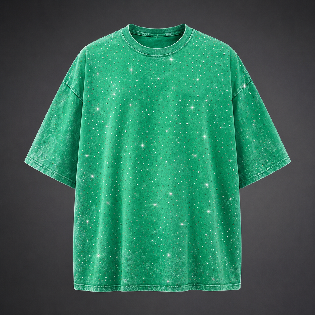 Marlow Rhinestone Cotton T-Shirt