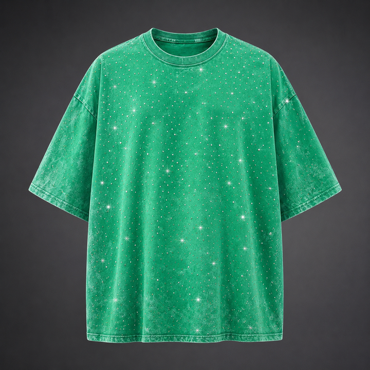 Marlow Rhinestone Cotton T-Shirt