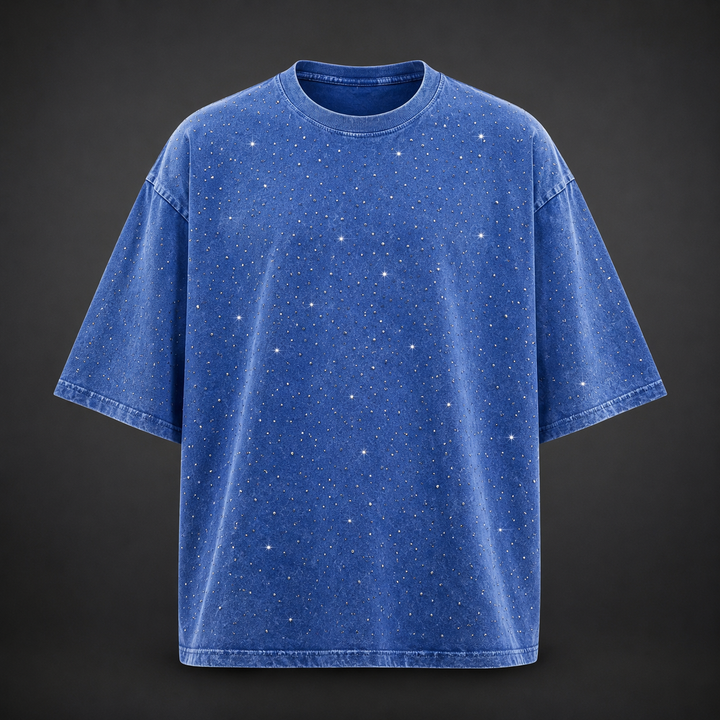 Marlow Rhinestone Cotton T-Shirt