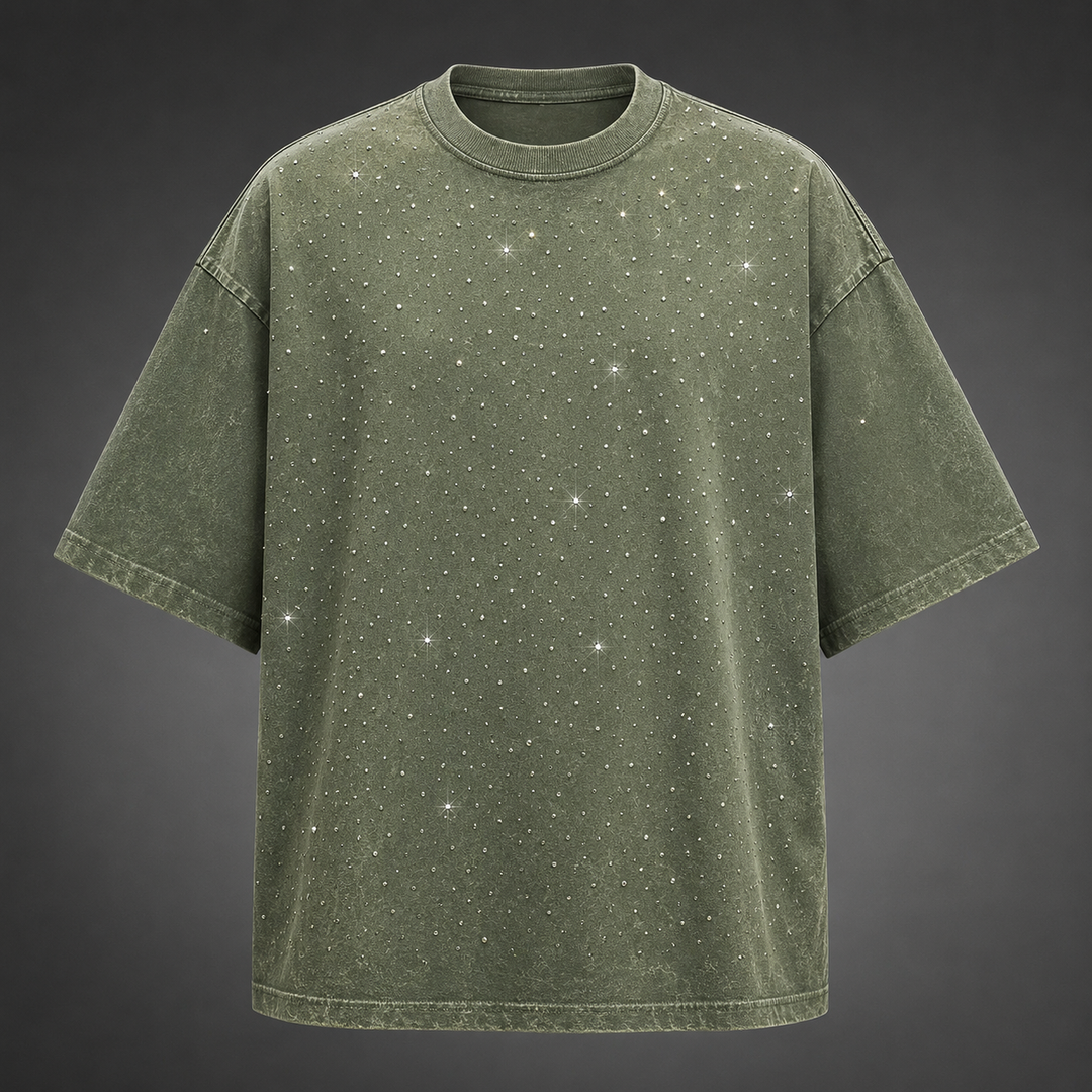 Marlow Rhinestone Cotton T-Shirt