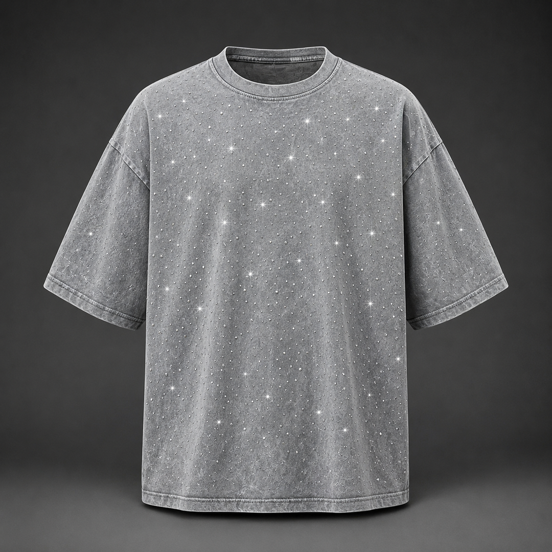 Marlow Rhinestone Cotton T-Shirt