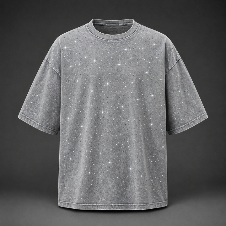 Marlow Rhinestone Cotton T-Shirt