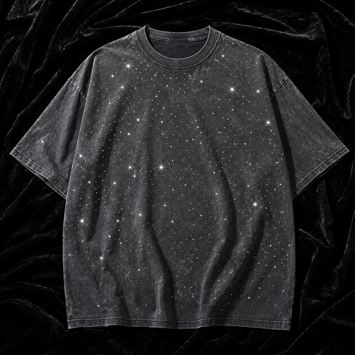 Marlow Rhinestone Cotton T-Shirt
