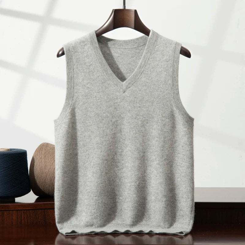 Men's 100% Cashmere Vest | Luxuriously Soft Lightweight Layering 3
