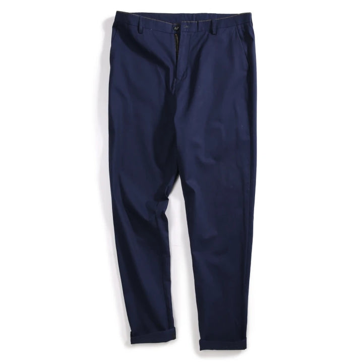 Men's 100% Cotton Chinos | Breathable Slim Fit Trousers 7