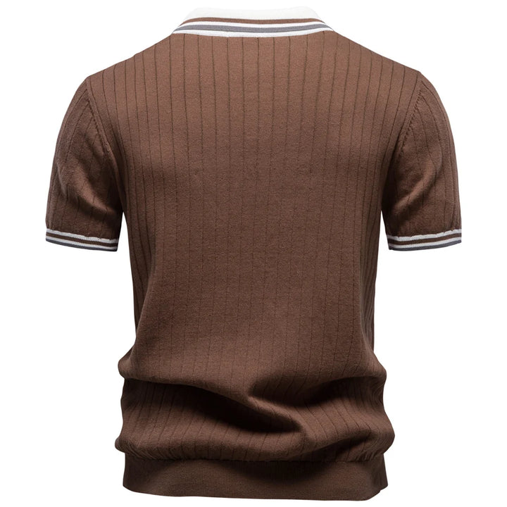 Men's 100% Cotton Polo Shirt | Elegant Soft Casual Wear for All Seasons