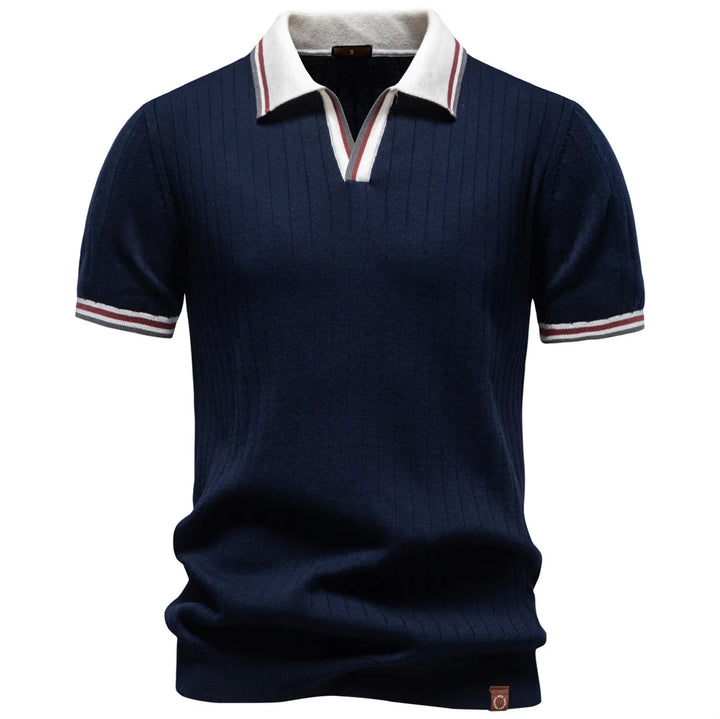 Men's 100% Cotton Polo Shirt | Elegant Soft Casual Wear for All Seasons
