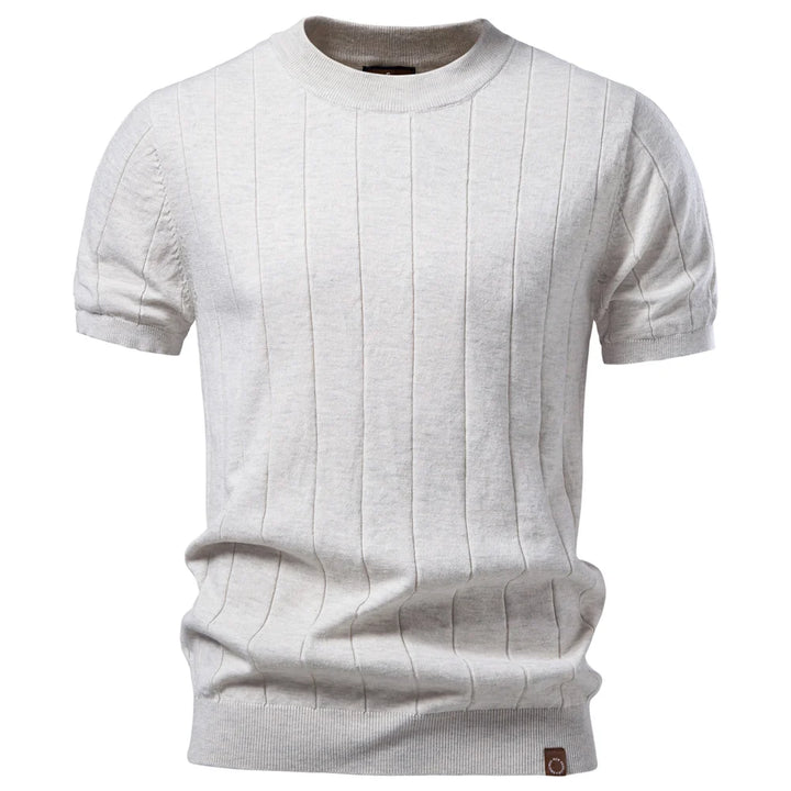 Men's 100% Cotton Striped T-Shirt | Soft Casual Summer Top