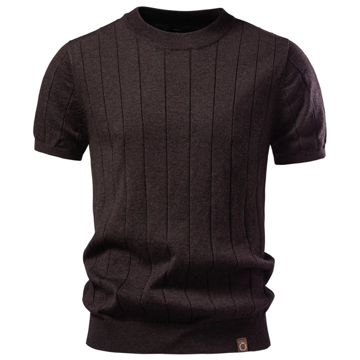 Men's 100% Cotton Striped T-Shirt | Soft Casual Summer Top