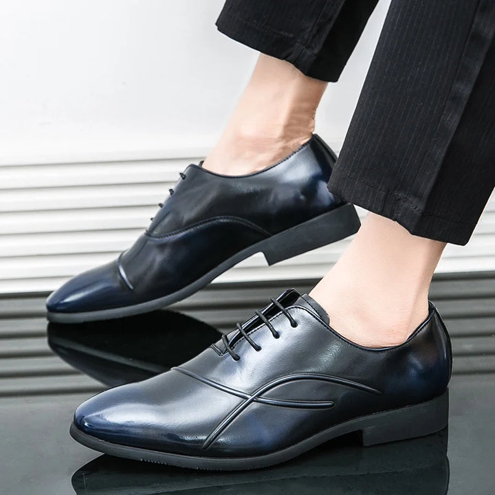Men's Black Patent Leather Oxford Shoes | Luxurious Formal Elegance 5