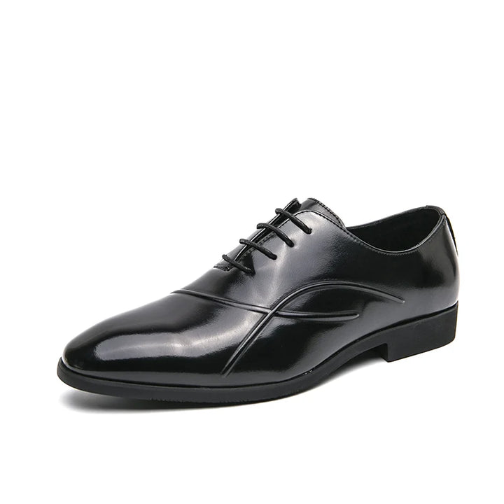 Men's Black Patent Leather Oxford Shoes | Luxurious Formal Elegance 6