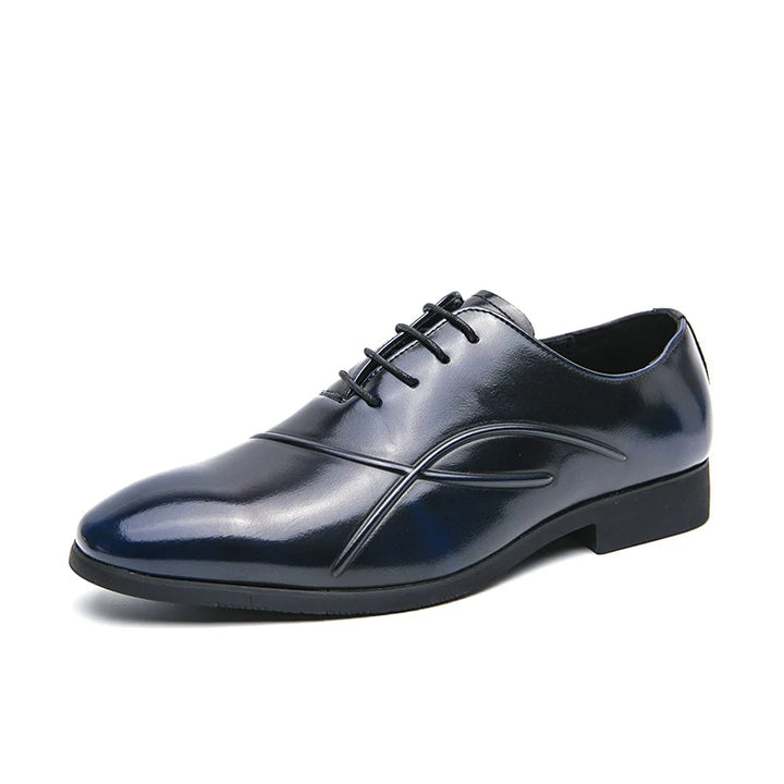 Men's Black Patent Leather Oxford Shoes | Luxurious Formal Elegance 8
