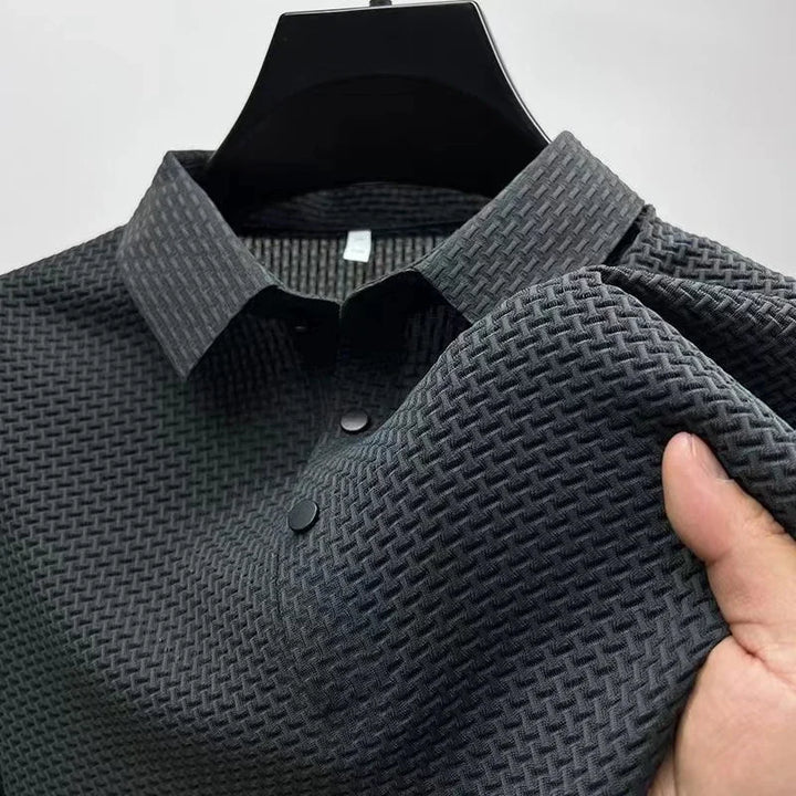 Men's Breathable Cotton Blend Polo Shirt | Refined Summer Business Casual Fit 11
